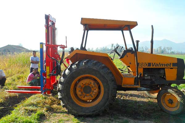 Photos de terrain de l'ascenseur Duplex de Tecnoagri